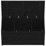 Baúl de jardín madera maciza de pino negro 101x50,5x46,5 cm de vidaXL, Cajas de almacenaje para exteriores - Ref: Foro24-8239...