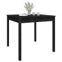 Mesa de jardín madera maciza pino negro 82,5x82,5x76 cm de vidaXL, Mesas de jardín - Ref: Foro24-823966, Precio: 65,04 €, Des...