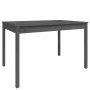 Mesa de jardín madera maciza pino gris 121x82,5x76 cm de vidaXL, Mesas de jardín - Ref: Foro24-823971, Precio: 126,01 €, Desc...