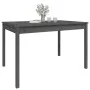 Mesa de jardín madera maciza pino gris 121x82,5x76 cm de vidaXL, Mesas de jardín - Ref: Foro24-823971, Precio: 126,01 €, Desc...