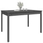 Mesa de jardín madera maciza pino gris 121x82,5x76 cm de vidaXL, Mesas de jardín - Ref: Foro24-823971, Precio: 130,92 €, Desc...