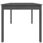 Mesa de jardín madera maciza pino gris 121x82,5x76 cm de vidaXL, Mesas de jardín - Ref: Foro24-823971, Precio: 126,01 €, Desc...