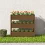 Jardinera de madera maciza de pino marrón miel 112x25x104,5 cm de vidaXL, Maceteros y jardineras - Ref: Foro24-823923, Precio...