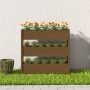 Jardinera de madera maciza de pino marrón miel 112x25x104,5 cm de vidaXL, Maceteros y jardineras - Ref: Foro24-823923, Precio...