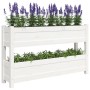 Jardinera de madera maciza de pino blanco 112x25x66 cm de vidaXL, Maceteros y jardineras - Ref: Foro24-823928, Precio: 86,95 ...