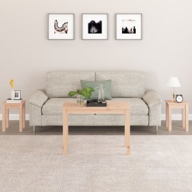 Mesas apilables 3 unidades madera maciza de pino en Mesas auxiliares | Comprar online en Foru.es