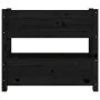 Jardinera de madera maciza de pino negro 77x25x66 cm de vidaXL, Maceteros y jardineras - Ref: Foro24-823945, Precio: 62,88 €,...