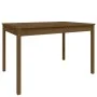 Mesa de jardín madera maciza pino marrón miel 121x82,5x76 cm de vidaXL, Mesas de jardín - Ref: Foro24-823972, Precio: 86,47 €...