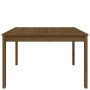 Mesa de jardín madera maciza pino marrón miel 121x82,5x76 cm de vidaXL, Mesas de jardín - Ref: Foro24-823972, Precio: 87,30 €...