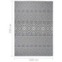 Alfombra de exterior de tejido plano rayas azules 160x230 cm de vidaXL, Alfombras - Ref: Foro24-340839, Precio: 57,40 €, Desc...