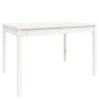 Mesa de jardín madera maciza pino blanco 121x82,5x76 cm de vidaXL, Mesas de jardín - Ref: Foro24-823970, Precio: 121,83 €, De...
