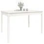 Mesa de jardín madera maciza pino blanco 121x82,5x76 cm de vidaXL, Mesas de jardín - Ref: Foro24-823970, Precio: 120,03 €, De...