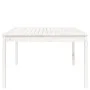 Mesa de jardín madera maciza pino blanco 121x82,5x76 cm de vidaXL, Mesas de jardín - Ref: Foro24-823970, Precio: 120,03 €, De...
