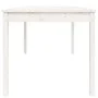Mesa de jardín madera maciza pino blanco 121x82,5x76 cm de vidaXL, Mesas de jardín - Ref: Foro24-823970, Precio: 120,03 €, De...