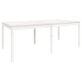 Mesa de jardín madera maciza de pino blanco 203,5x100x76 cm de vidaXL, Mesas de jardín - Ref: Foro24-823984, Precio: 190,60 €...