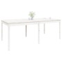 Mesa de jardín madera maciza de pino blanco 203,5x100x76 cm de vidaXL, Mesas de jardín - Ref: Foro24-823984, Precio: 190,60 €...