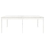 Mesa de jardín madera maciza de pino blanco 203,5x100x76 cm de vidaXL, Mesas de jardín - Ref: Foro24-823984, Precio: 190,60 €...