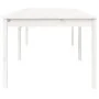 Mesa de jardín madera maciza de pino blanco 203,5x100x76 cm de vidaXL, Mesas de jardín - Ref: Foro24-823984, Precio: 188,03 €...