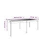 Mesa de jardín madera maciza de pino blanco 203,5x100x76 cm de vidaXL, Mesas de jardín - Ref: Foro24-823984, Precio: 190,60 €...
