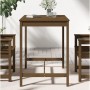 Mesa de jardín madera maciza pino marrón miel 121x82,5x110 cm de vidaXL, Mesas de jardín - Ref: Foro24-824091, Precio: 100,07...