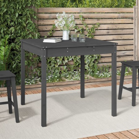 Mesa de jardín madera maciza pino gris 82,5x82,5x76 cm de vidaXL, Mesas de jardín - Ref: Foro24-823964, Precio: 88,05 €, Desc...