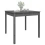 Mesa de jardín madera maciza pino gris 82,5x82,5x76 cm de vidaXL, Mesas de jardín - Ref: Foro24-823964, Precio: 86,95 €, Desc...