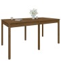 Mesa de jardín madera maciza pino marrón miel 159,5x82,5x76 cm de vidaXL, Mesas de jardín - Ref: Foro24-823979, Precio: 112,0...