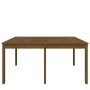 Mesa de jardín madera maciza pino marrón miel 159,5x82,5x76 cm de vidaXL, Mesas de jardín - Ref: Foro24-823979, Precio: 112,0...
