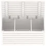 Baúl de jardín madera maciza de pino blanco 101x50,5x46,5 cm de vidaXL, Cajas de almacenaje para exteriores - Ref: Foro24-823...