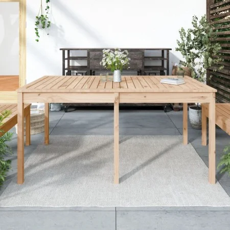 Mesa de jardín madera maciza de pino 159,5x82,5x76 cm de vidaXL, Mesas de jardín - Ref: Foro24-823976, Precio: 109,42 €, Desc...