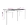 Mesa de jardín madera maciza de pino 159,5x82,5x76 cm de vidaXL, Mesas de jardín - Ref: Foro24-823976, Precio: 109,42 €, Desc...