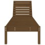 Tumbona de madera maciza de pino marrón miel 199,5x60x74 cm en Tumbonas | Comprar online en Foru.es