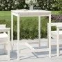 Mesa de jardín madera maciza pino blanco 82,5x82,5x110 cm de vidaXL, Mesas de jardín - Ref: Foro24-824082, Precio: 77,71 €, D...