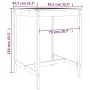 Mesa de jardín madera maciza pino blanco 82,5x82,5x110 cm de vidaXL, Mesas de jardín - Ref: Foro24-824082, Precio: 77,71 €, D...