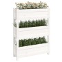 Jardinera de madera maciza de pino blanco 77x25x104,5 cm de vidaXL, Maceteros y jardineras - Ref: Foro24-823935, Precio: 97,5...