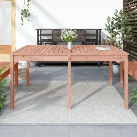Mesa de jardín madera maciza Douglas 159,5x82,5x76 cm de vidaXL, Mesas de jardín - Ref: Foro24-823981, Precio: 114,77 €, Desc...