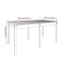 Mesa de jardín madera maciza Douglas 159,5x82,5x76 cm de vidaXL, Mesas de jardín - Ref: Foro24-823981, Precio: 114,77 €, Desc...