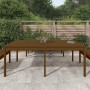 Mesa de jardín madera maciza pino marrón miel 203,5x100x76 cm de vidaXL, Mesas de jardín - Ref: Foro24-823986, Precio: 188,25...
