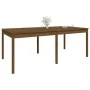 Mesa de jardín madera maciza pino marrón miel 203,5x100x76 cm de vidaXL, Mesas de jardín - Ref: Foro24-823986, Precio: 185,86...