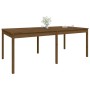 Mesa de jardín madera maciza pino marrón miel 203,5x100x76 cm de vidaXL, Mesas de jardín - Ref: Foro24-823986, Precio: 188,25...