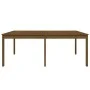 Mesa de jardín madera maciza pino marrón miel 203,5x100x76 cm de vidaXL, Mesas de jardín - Ref: Foro24-823986, Precio: 185,86...