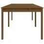 Mesa de jardín madera maciza pino marrón miel 203,5x100x76 cm de vidaXL, Mesas de jardín - Ref: Foro24-823986, Precio: 185,86...