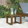 Mesa auxiliar de jardín madera pino marrón miel 40x38x28,5 cm en Mesas de jardín | Comprar online en Foru.es