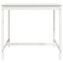 Mesa de jardín madera maciza pino blanco 121x82,5x110 cm de vidaXL, Mesas de jardín - Ref: Foro24-824089, Precio: 106,13 €, D...