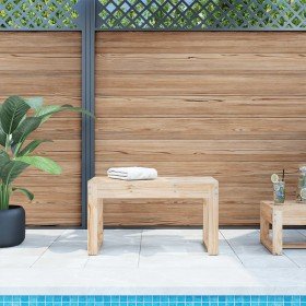 Banco de jardín madera maciza de pino 80x38x45 cm en Bancos de jardín | Comprar online en Foru.es
