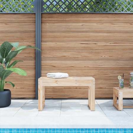 Banco de jardín madera maciza de pino 80x38x45 cm en Bancos de jardín | Comprar online en Foru.es