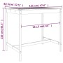 Mesa de jardín madera maciza pino blanco 121x82,5x110 cm de vidaXL, Mesas de jardín - Ref: Foro24-824089, Precio: 106,13 €, D...
