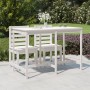 Mesa de jardín madera maciza pino blanco 159,5x82,5x110 cm de vidaXL, Mesas de jardín - Ref: Foro24-824096, Precio: 128,32 €,...