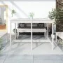 Mesa de jardín madera maciza pino blanco 159,5x82,5x110 cm de vidaXL, Mesas de jardín - Ref: Foro24-824096, Precio: 127,13 €,...