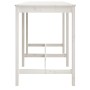Mesa de jardín madera maciza pino blanco 159,5x82,5x110 cm de vidaXL, Mesas de jardín - Ref: Foro24-824096, Precio: 128,32 €,...